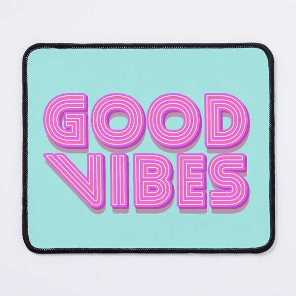 Item preview, Violet Red Stripes 3D Retro Vintage Sans Serif Display Typography Good Vibes Quotes designed and sold by Cawaiico.