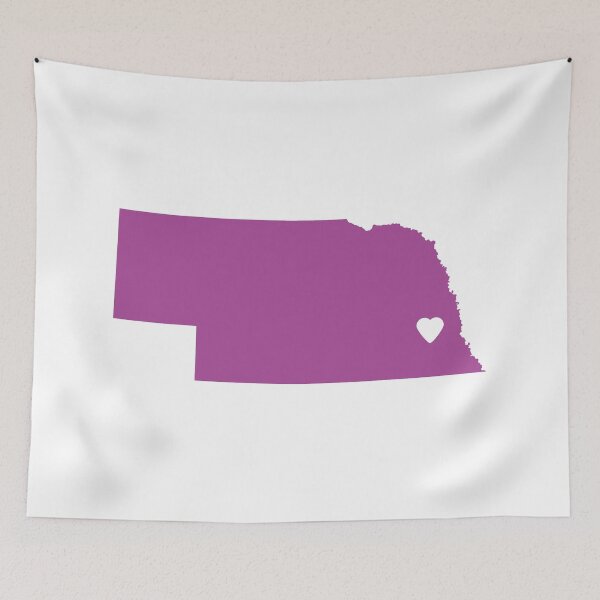 Item preview, Nebraska Love in Purple designed and sold by Maren Misner.