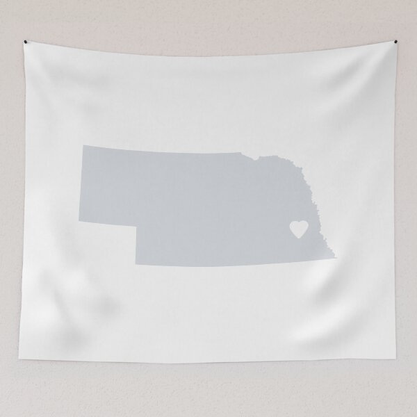 Item preview, Nebraska Love in Gray designed and sold by Maren Misner.