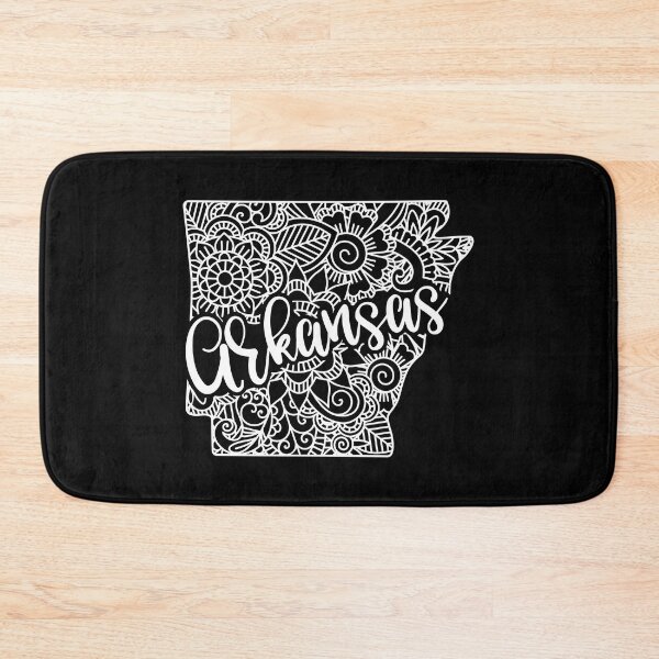 Item preview, Arkansas Black And White Map designed and sold by OutcastBrain.
