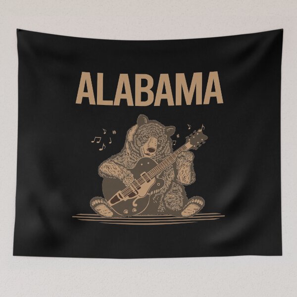 Item preview, Bear With Guitar Alabama designed and sold by hurseslossb.