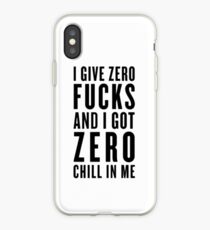 zero fucks iPhone Case