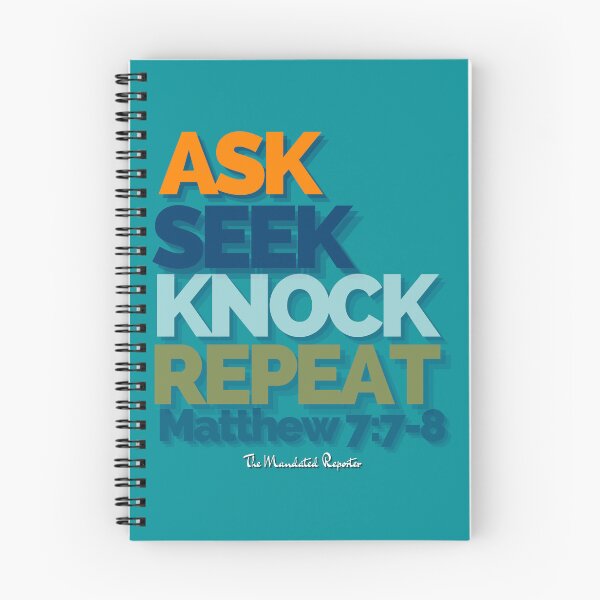 Item preview, Ask Seek, Knock Repeat - Aqua designed and sold by TheReporter1.