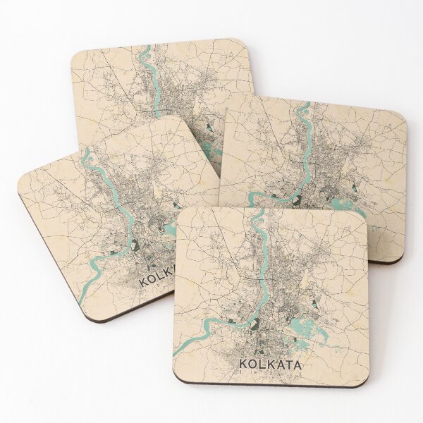 Item preview, Kolkata City Map of India - Vintage designed and sold by deMAP.