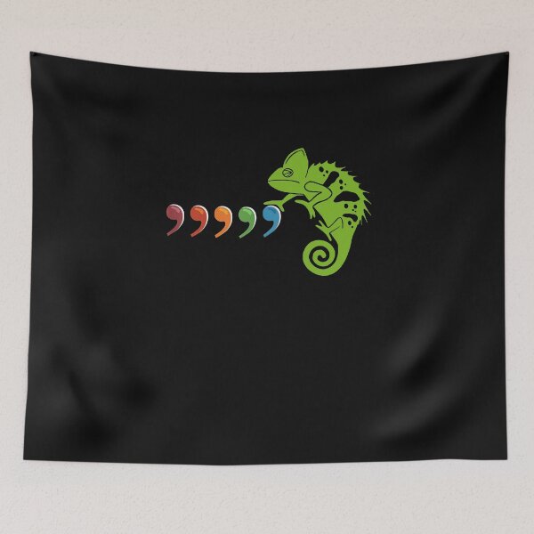 Item preview, Comma Chameleon Funny 80s Music Lyric designed and sold by AmapolaSerrato.