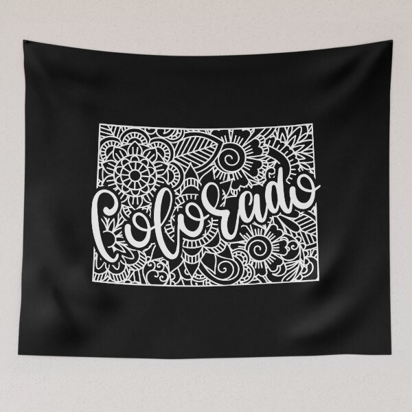 Item preview, Colorado Black And White Map designed and sold by OutcastBrain.