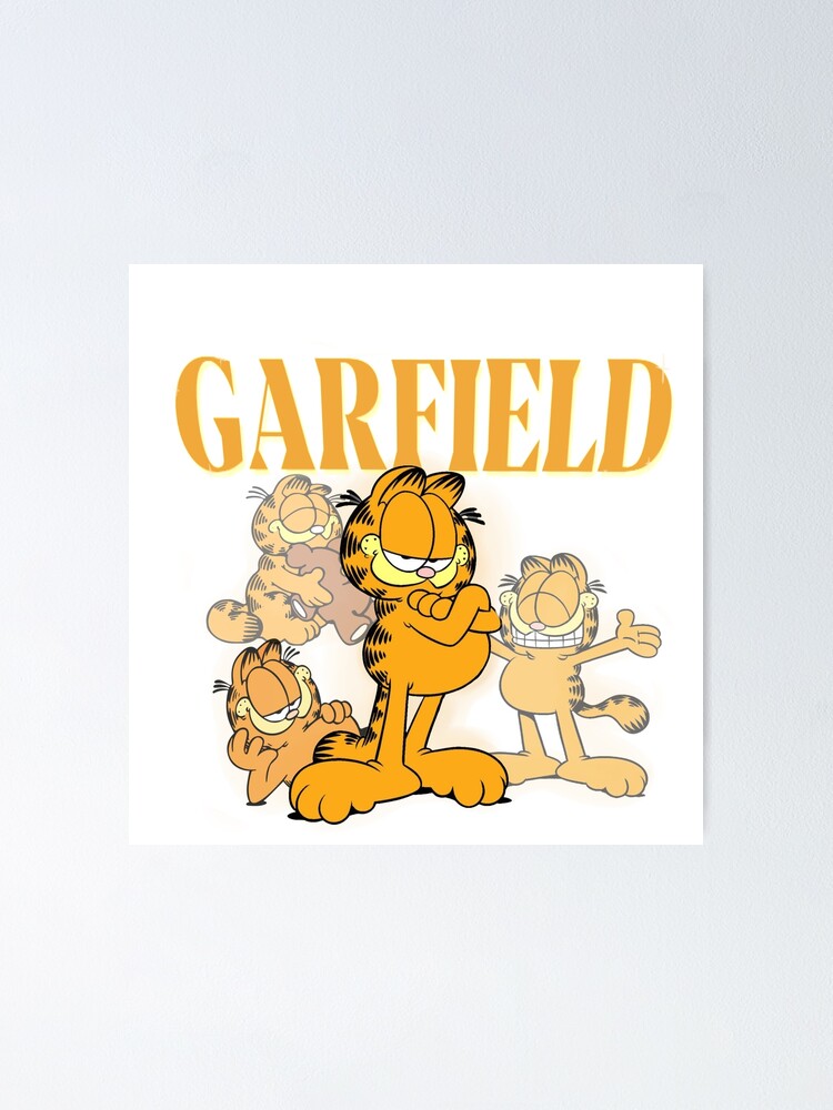 "Garfield Wrestling Tee Design" Poster for Sale by LarkaArt Redbubble