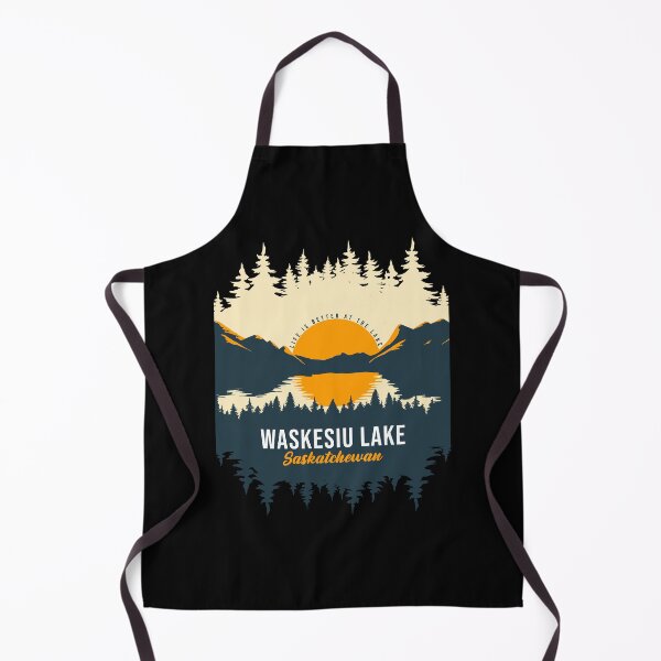 Item preview, Waskesiu Lake Saskatchewan Canada Lake With Mountain And Pine Tree designed and sold by Friday NightCo.
