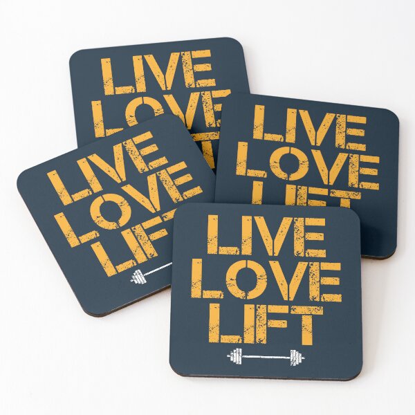 Item preview, Live love lift motivational gym quote designed and sold by SweetLog.