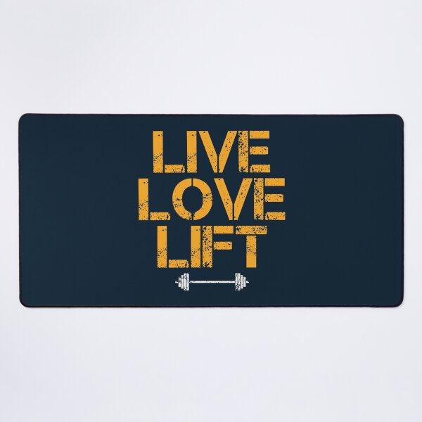 Item preview, Live love lift motivational gym quote designed and sold by SweetLog.