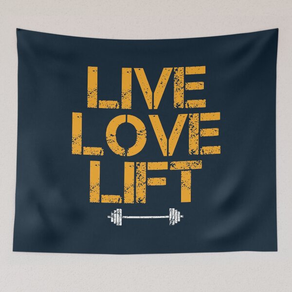 Item preview, Live love lift motivational gym quote designed and sold by SweetLog.