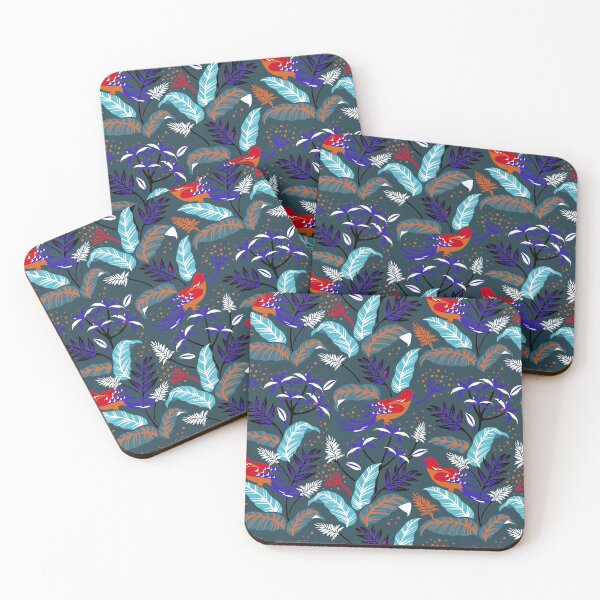 Item preview, Medieval Birds in Plants Bushes and Shrubs Art - R12 designed and sold by Art-by-Geoff.