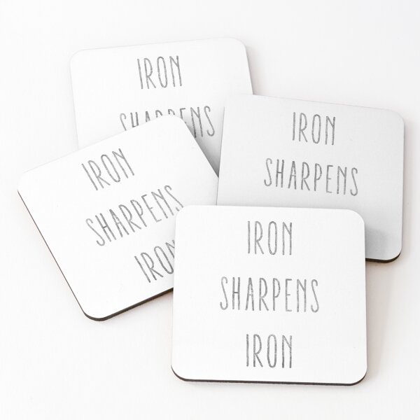 Item preview, Bible quote Proverbs 27:17, iron sharpens iron designed and sold by StohlerPhotos.