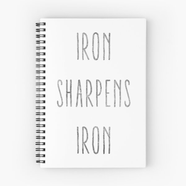 Item preview, Bible quote Proverbs 27:17, iron sharpens iron designed and sold by StohlerPhotos.