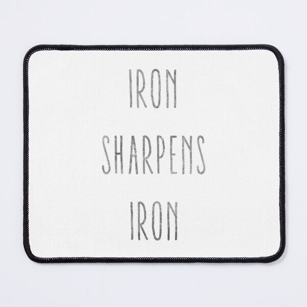 Item preview, Bible quote Proverbs 27:17, iron sharpens iron designed and sold by StohlerPhotos.
