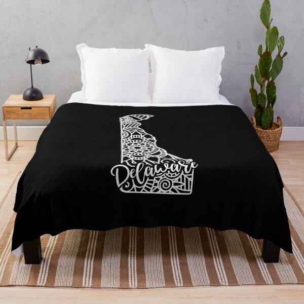 Item preview, Delaware Black And White Map designed and sold by OutcastBrain.