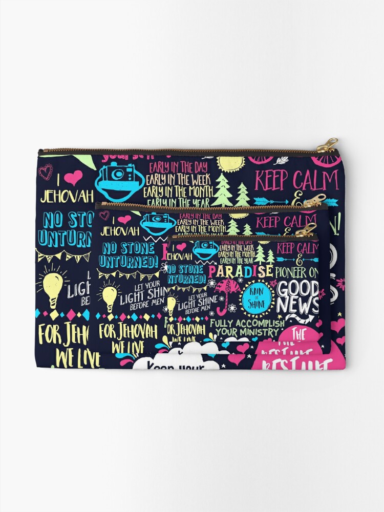 Alternate view of Doodle Art For Pioneers Zipper Pouch