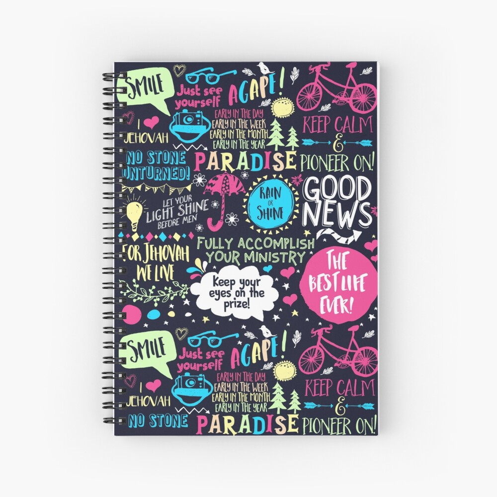Doodle Art For Pioneers Spiral Notebook