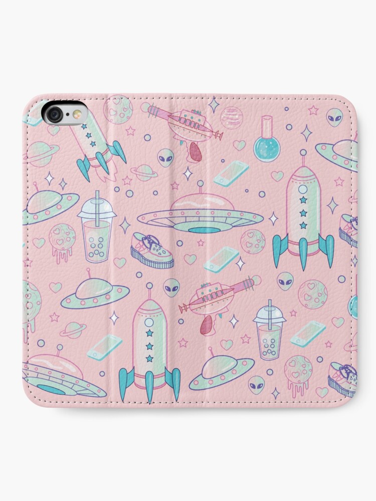 Alternate view of Galaxy Babe Pattern iPhone Wallet