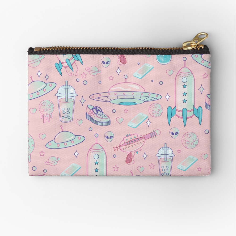 Galaxy Babe Pattern Zipper Pouch