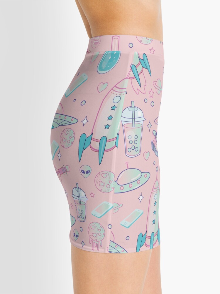 Alternate view of Galaxy Babe Pattern Mini Skirt