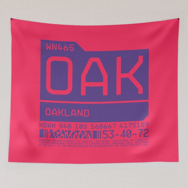 Item preview, Luggage Tag C - OAK Oakland USA designed and sold by VoodooCircus.