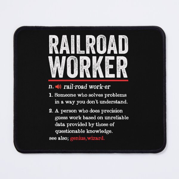Item preview, Railroad Worker Funny Definition: Railway Worker Gift - Rail Train Transportation designed and sold by Adexyl.