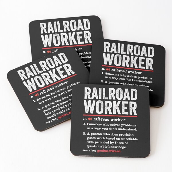 Item preview, Railroad Worker Funny Definition: Railway Worker Gift - Rail Train Transportation designed and sold by Adexyl.
