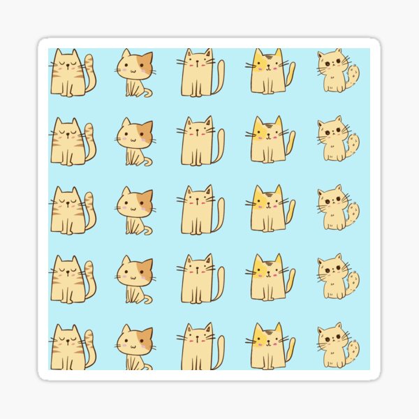 &ldquo;cats wallpaper&rdquo; Sticker for Sale by Flamingaa | Redbubble