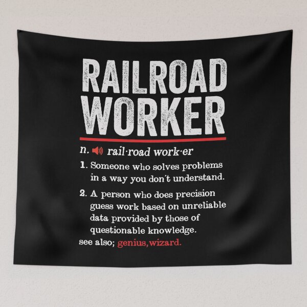 Item preview, Railroad Worker Funny Definition: Railway Worker Gift - Rail Train Transportation designed and sold by Adexyl.