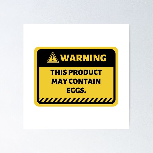 Item preview, Funny Product Warning Label designed and sold by Mawter.
