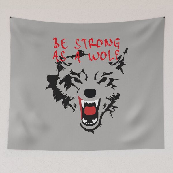Item preview, Be strong like a wolf designed and sold by Mychap.