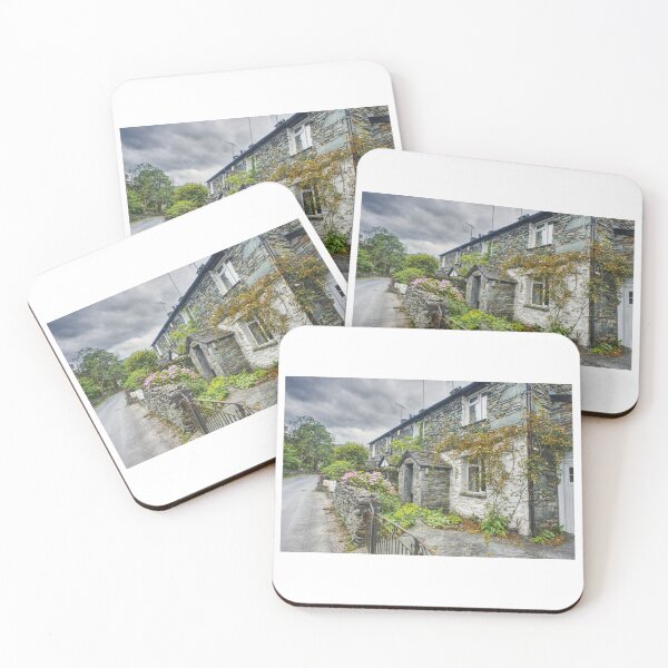 Item preview, A row of cottages in Langdale Hotel and Spa, in Great Langdale Ambleside in July 2022 designed and sold by PicsByTony.