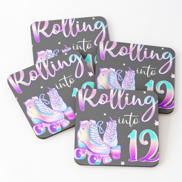 Item preview, Kids 12 Years Old Birthday Girl Rolling Into 12th Bday Theme designed and sold by saryxyvuk.