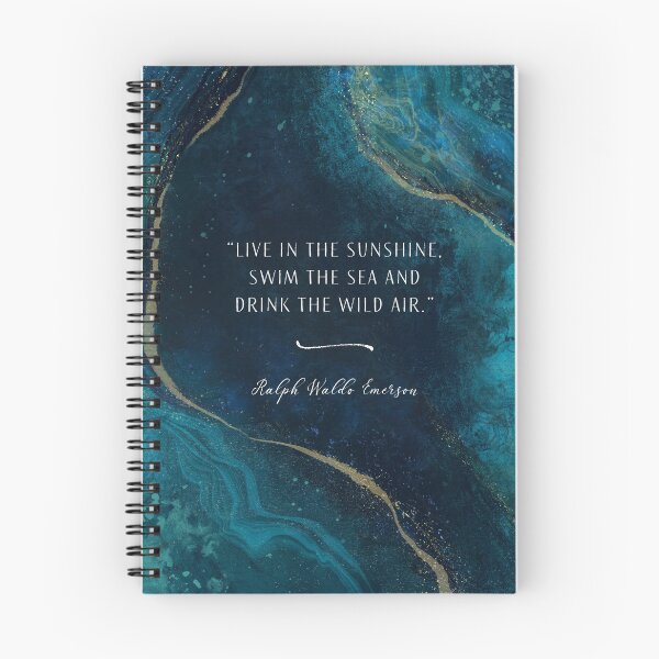 Item preview, Live in the Sunshine, Swim the Sea and Drink the Wild Air - Ralph Waldo Emerson designed and sold by Erica Leigh.