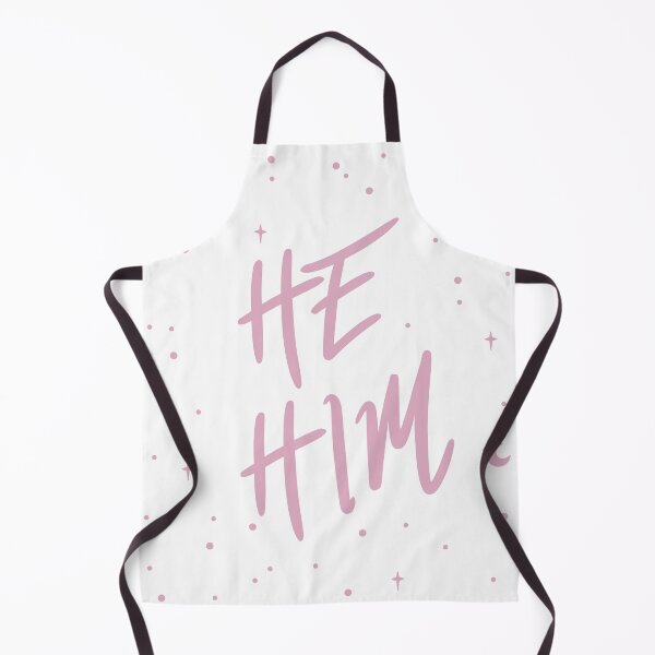 Item preview, Stars He/Him Pronouns in Dusty Pink designed and sold by MoonMint.
