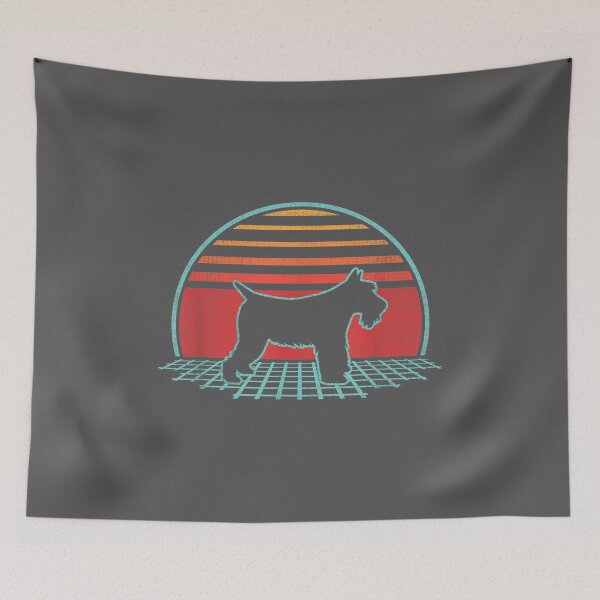 Item preview, Schnauzer Dog Retro Vintage 80s Style Animal Lover designed and sold by saryxyvuk.