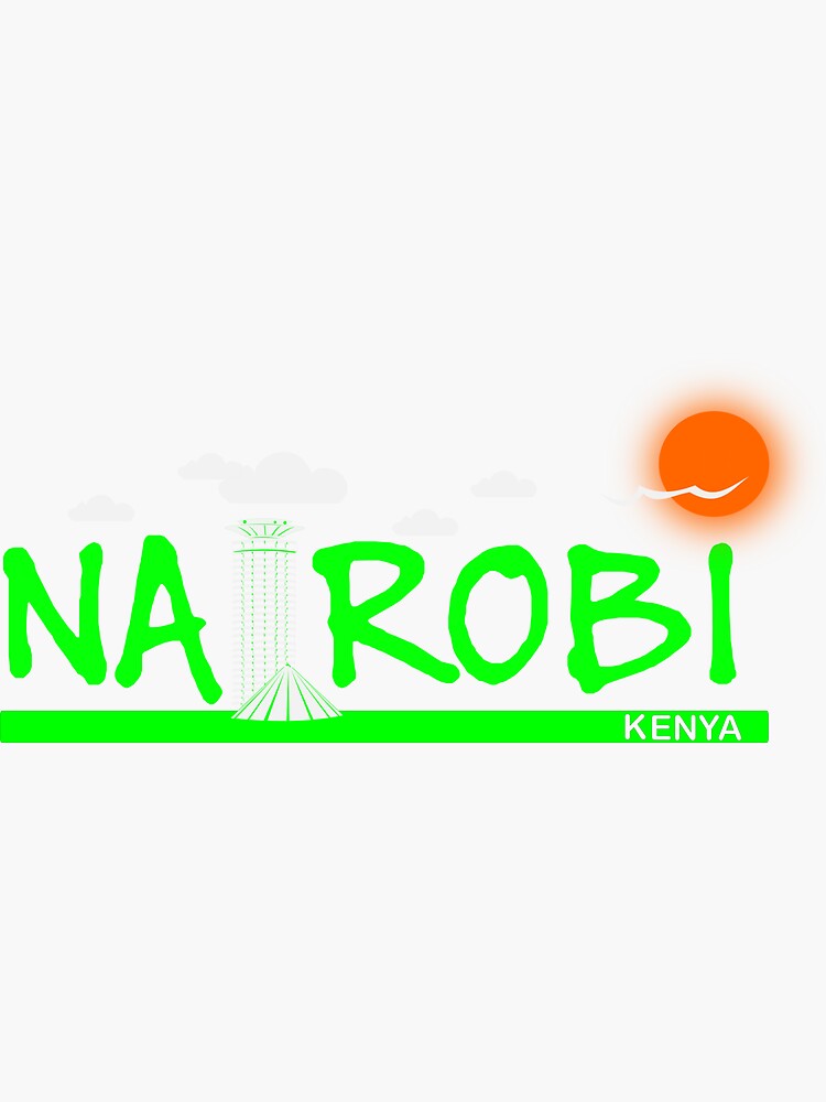 "NAIROBI" Sticker for Sale by Sinzation Redbubble