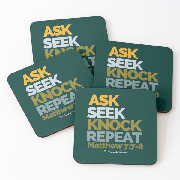 Item preview, Ask Seek, Knock Repeat - Dark Green designed and sold by TheReporter1.