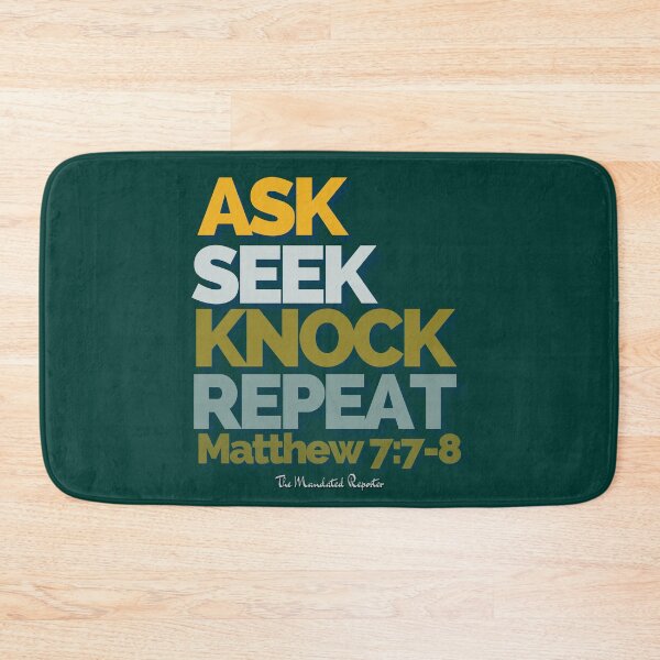 Item preview, Ask Seek, Knock Repeat - Dark Green designed and sold by TheReporter1.