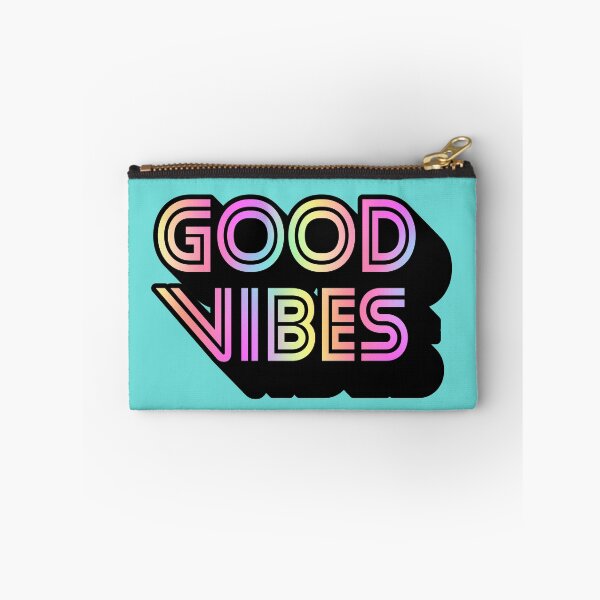Item preview, Gradient Rainbow Pink Spectrum Stripes 3D Extruded Retro Vintage Sans Serif Display Typography Good Vibes Quotes designed and sold by Cawaiico.