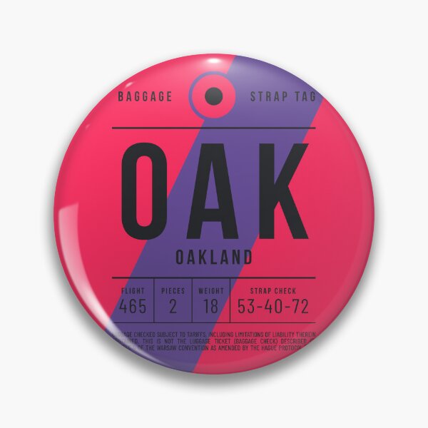 Item preview, Luggage Tag E - OAK Oakland USA designed and sold by VoodooCircus.