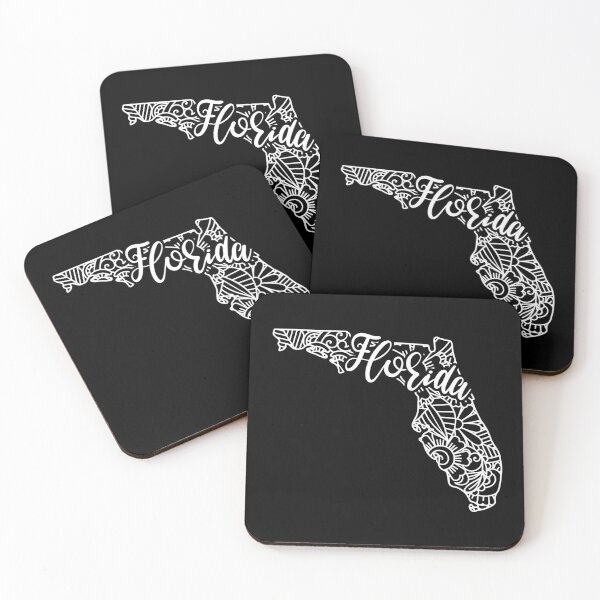 Item preview, Florida Black And White Map designed and sold by OutcastBrain.
