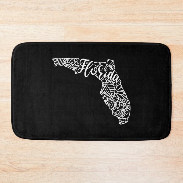Item preview, Florida Black And White Map designed and sold by OutcastBrain.