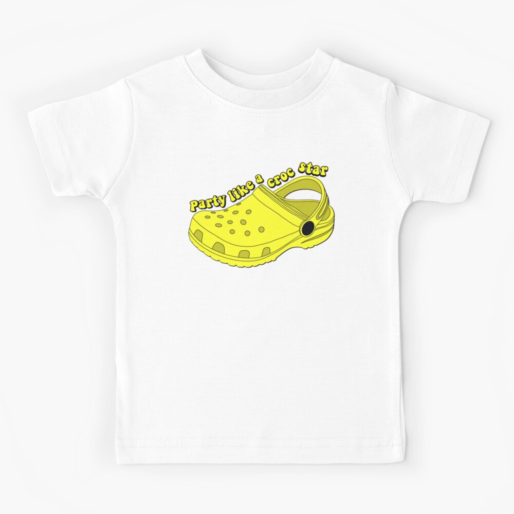 "Crocs funny quotes,Funny Croc shoe quote Party Like a Croc Star, cute