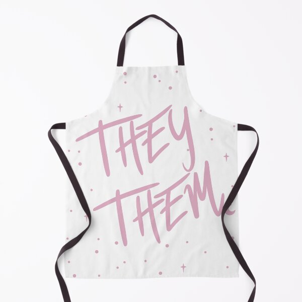 Item preview, Stars They/Them Pronouns in Dusty Pink designed and sold by MoonMint.
