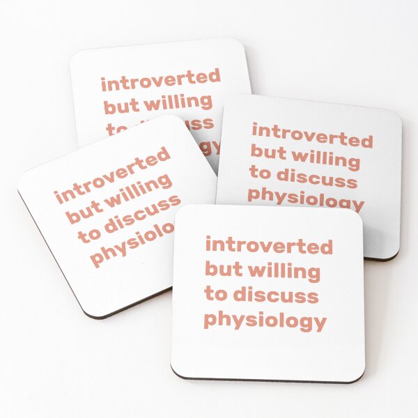 Item preview, Introverted but willing to discuss Physiology designed and sold by AdelDa19.