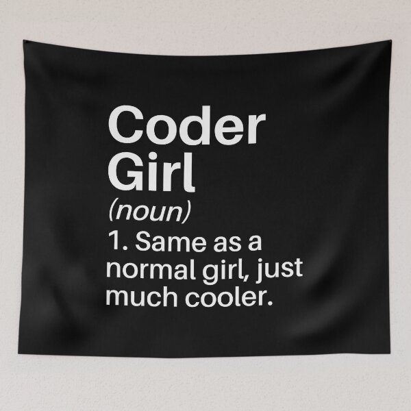 Item preview, Coder Girl Funny Definition: Coder Gift - Programmer designed and sold by Adexyl.