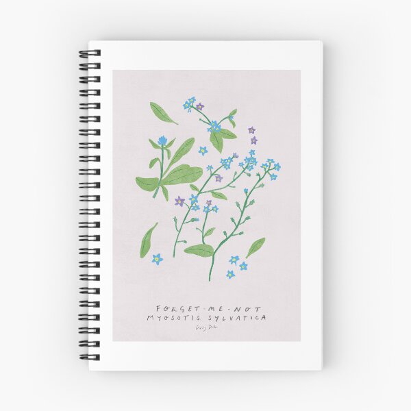Item preview, forget me not botanical print - summer flowers collection designed and sold by Lizzy Doe.