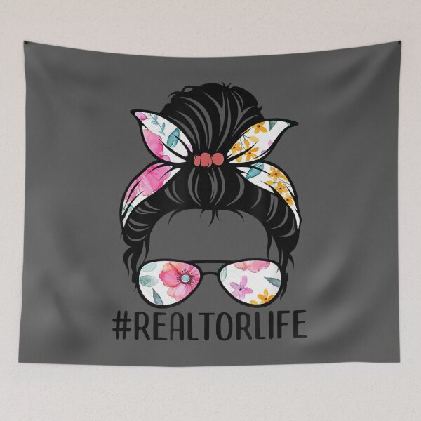 Item preview, Realtor Life Messy Bun Tee Real Estate Agent Girl Mom Wife designed and sold by saryxyvuk.